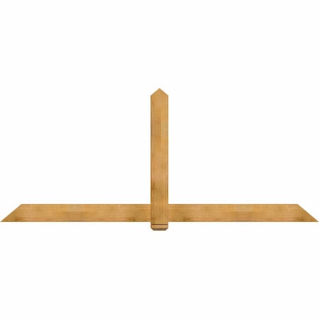 Ekena Millwork Eugene Rough Sawn Timber Gable Bracket, Western Red Cedar, 108"W x 45"H x 2"D x 6"F, 10/12 Pitch GBW108X45X0206EUG00RWR